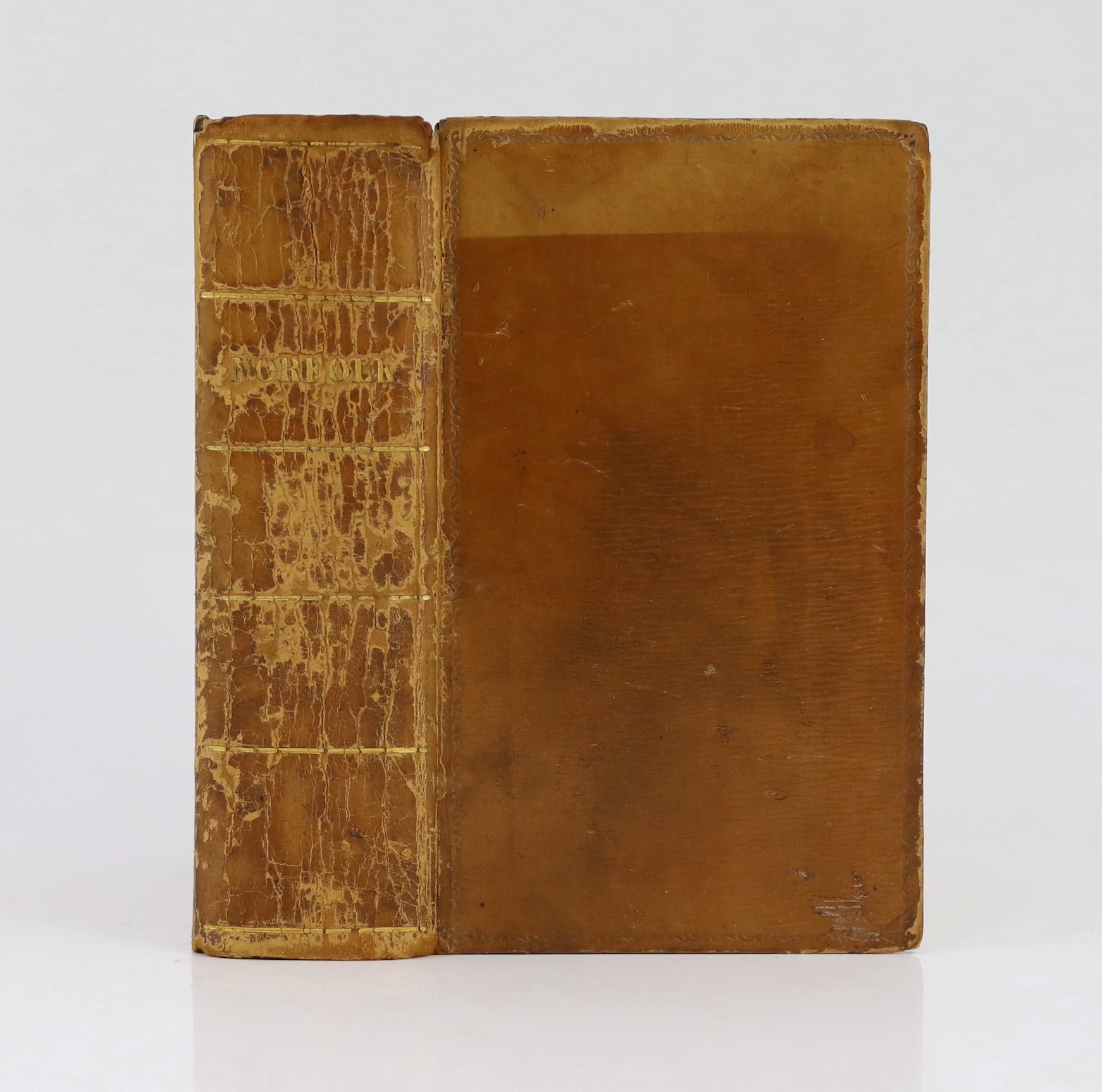NORFOLK: White, William - History, Gazeteer, and Directory, of Norfolk, and the .... City of Norwich.... old gilt calf with marbled edges. Sheffield: printed for the Author....1836